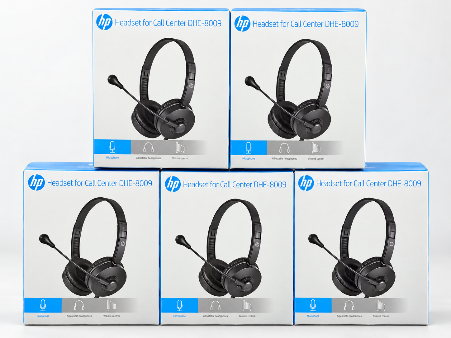 HP DHE-8009 Stereo Wired Headset with Microphone