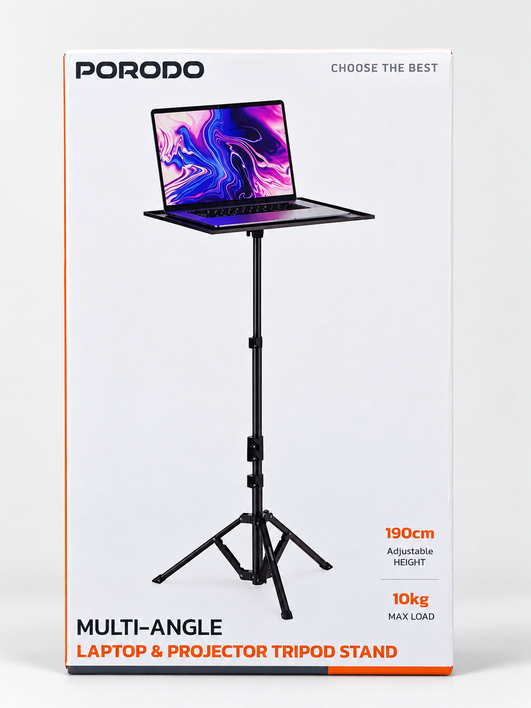 Porodo Multi-Angle Laptop and Projector Tripod Stand
