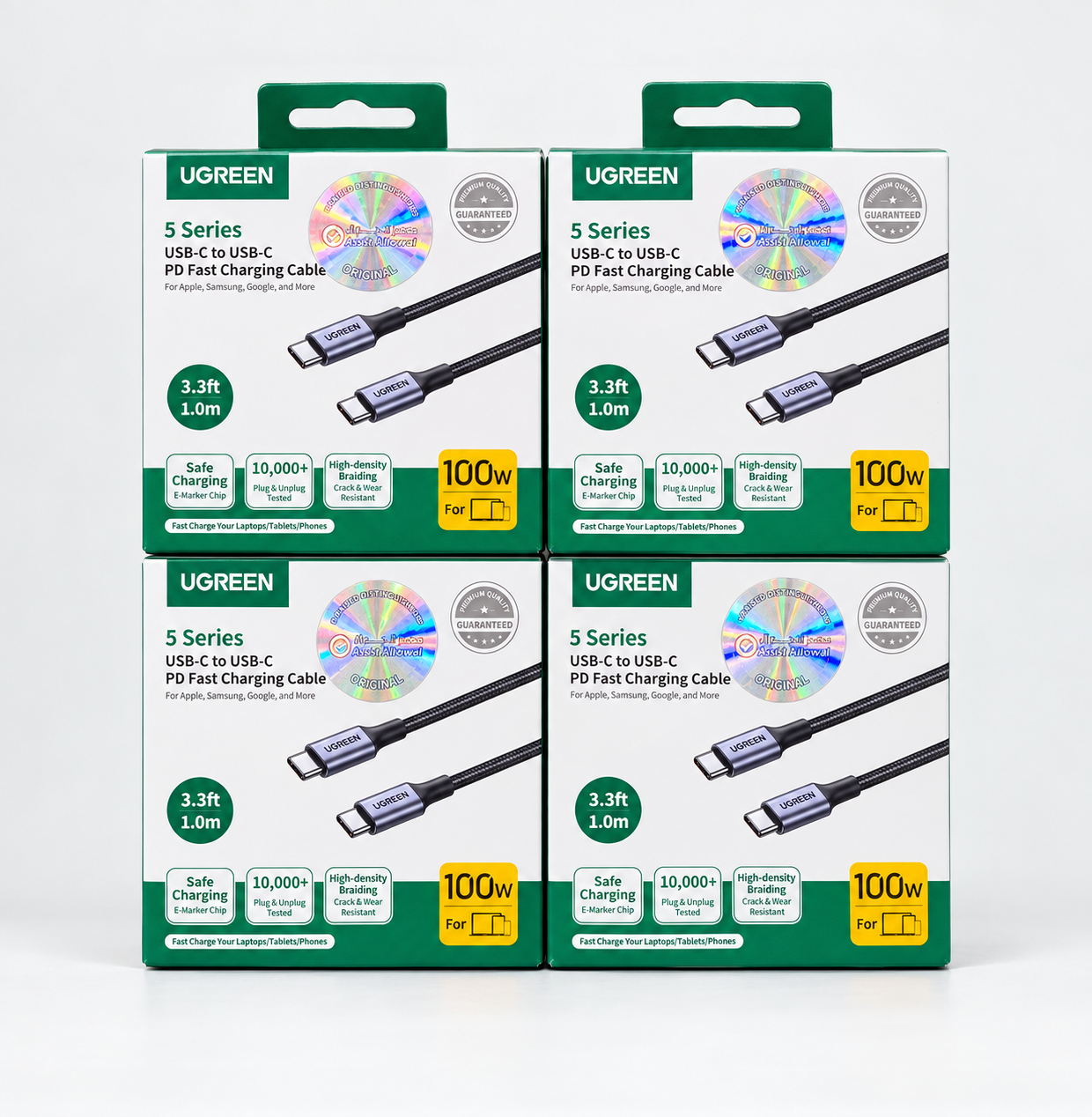 UGREEN 100W USB-C Fast-Charging Cable - 1m