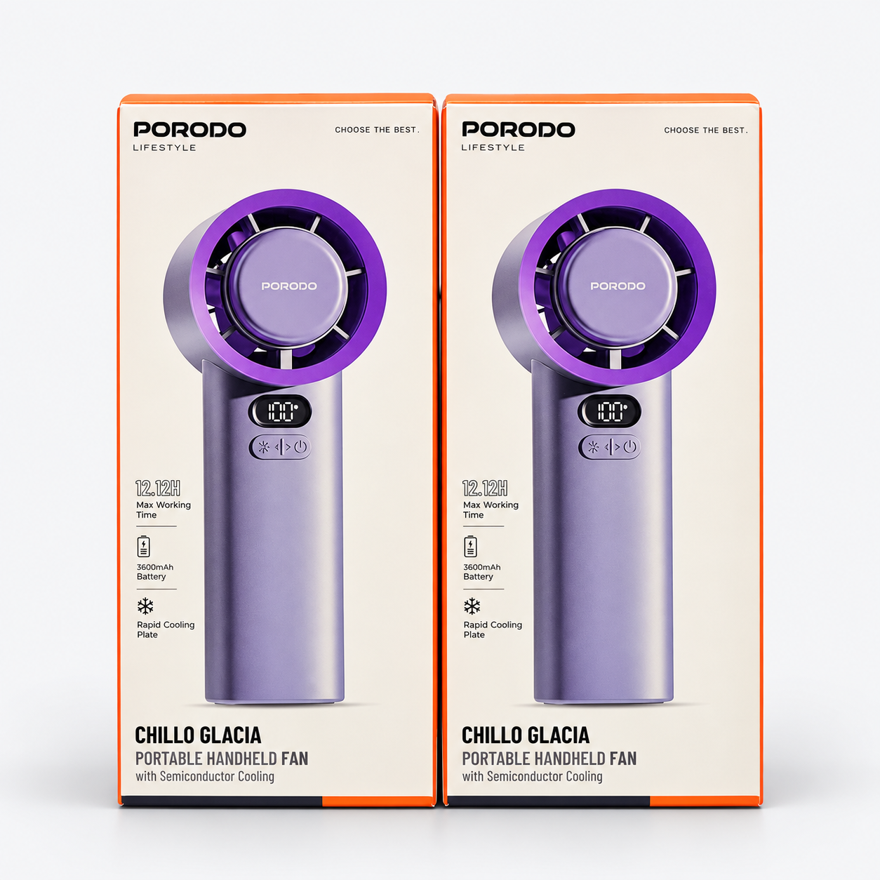 Porodo Lifestyle Chillo Glacia Portable Turbo Fan