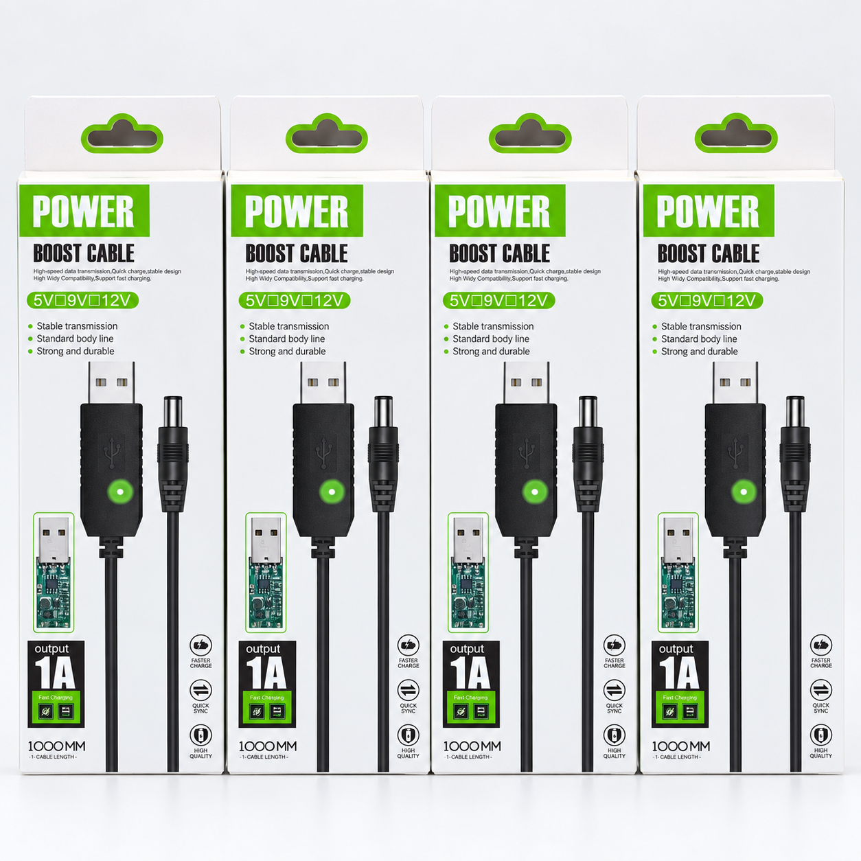 USB to 12V DC Power Boost Cable