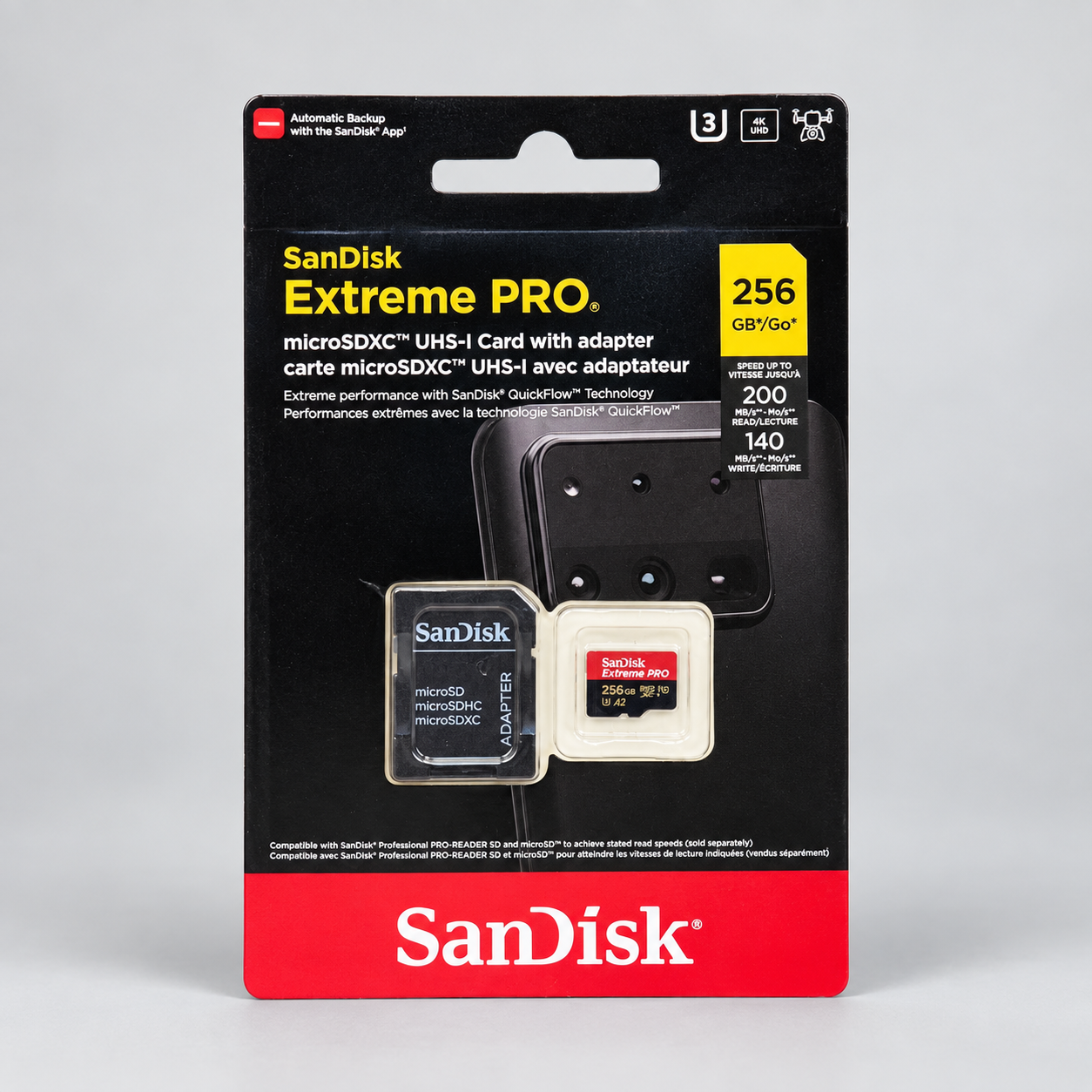 SanDisk Extreme Pro 256GB microSDXC UHS-I Card