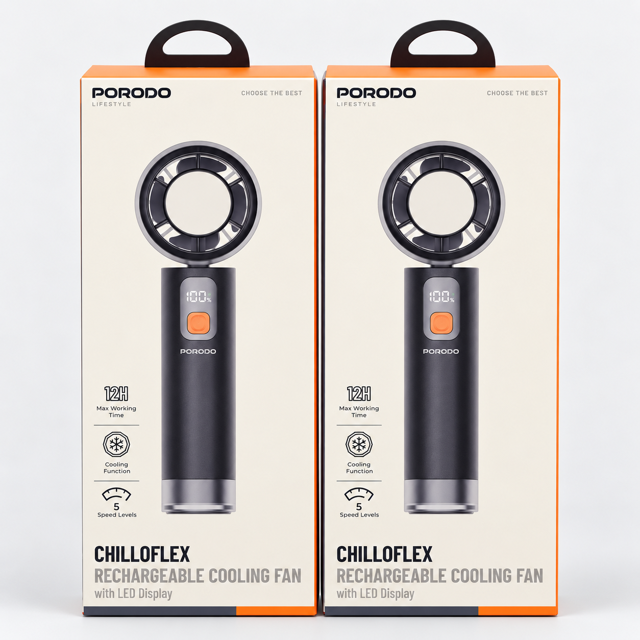 Porodo Lifestyle Chilloflex Portable Turbo Fan