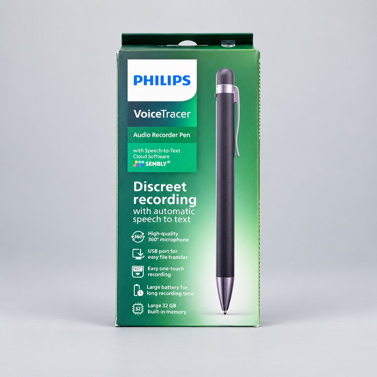 Philips DVT1600 32GB Audio Recorder Pen