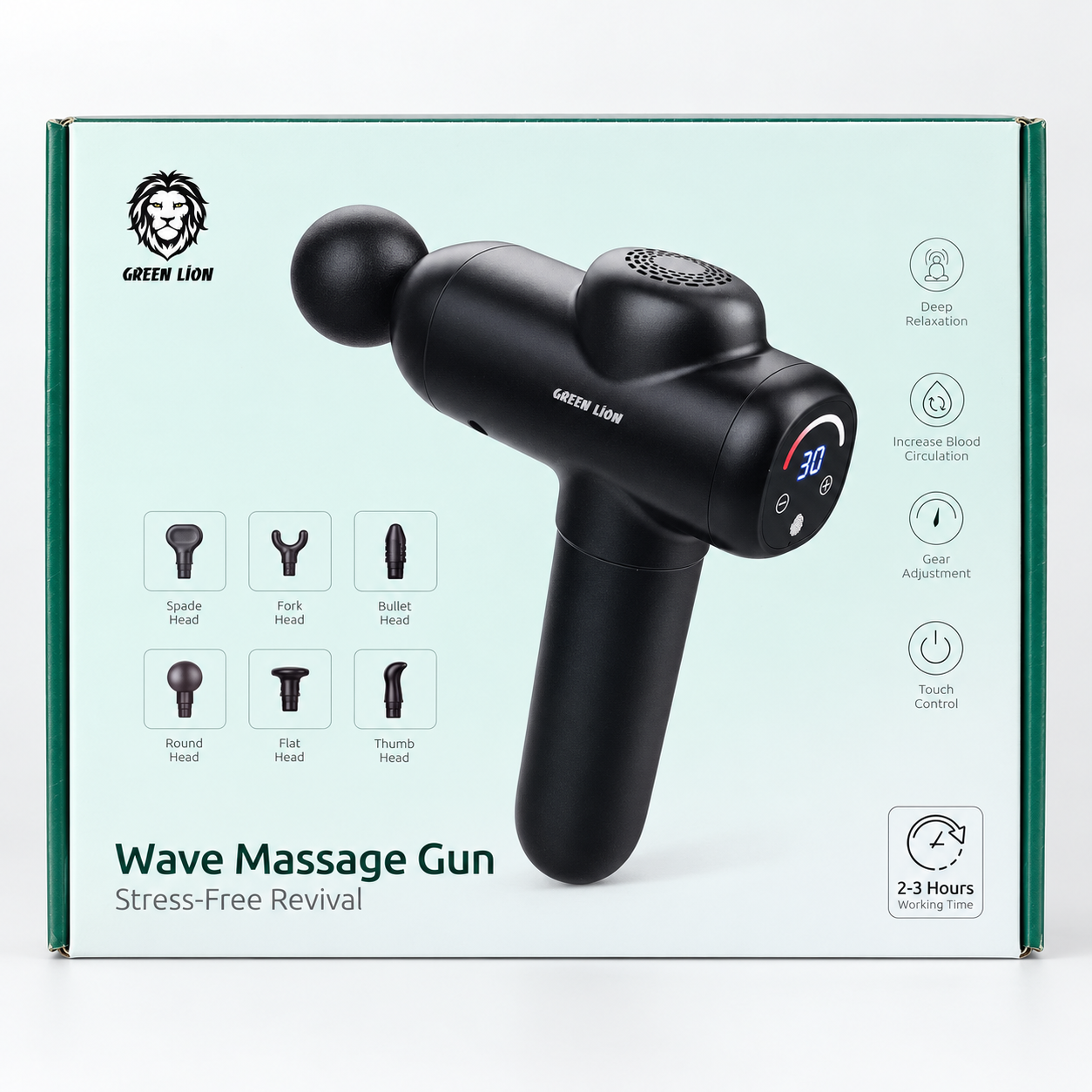 Green Lion Wave Massage Gun