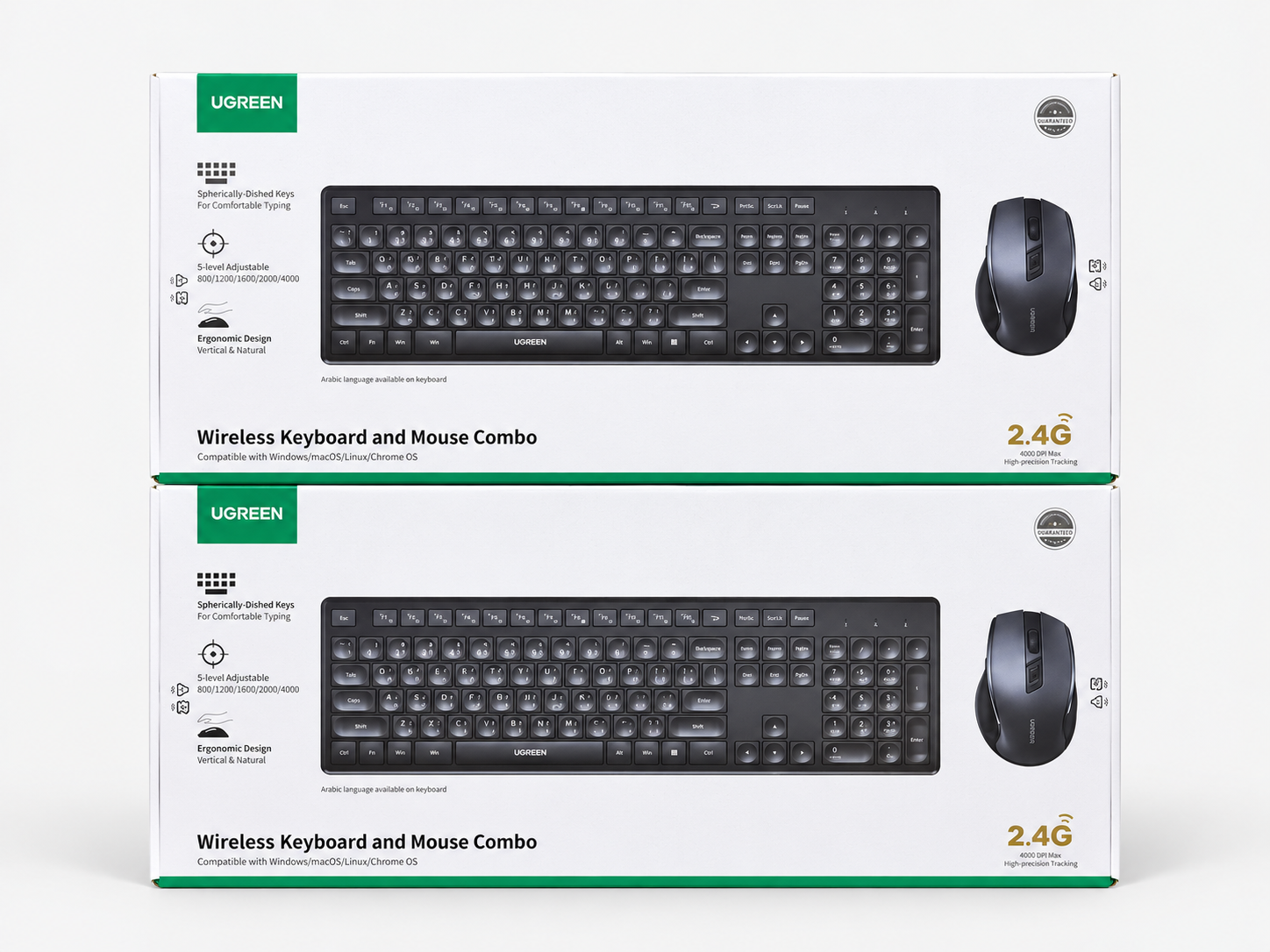 UGREEN 2.4GHz Wireless Keyboard and Mouse Combo